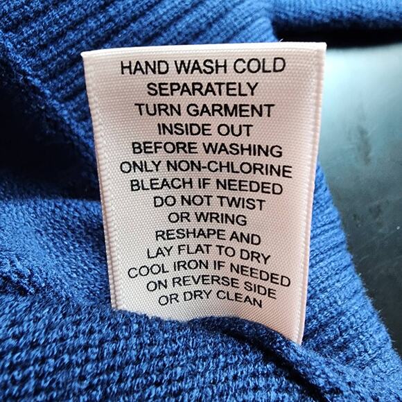 NWT Philosophy Blue Knit Crew Neck Pullover Sweater | Women's Small - Picture 9 of 9